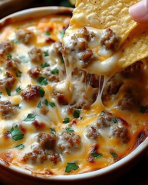 Dr. Barbara O'Neill  Lecture | Sausage Cheese Dip | Facebook Sausage Dips, Jimmy Dean Sausage Dip, Sausage Dip Recipe, Sausage Cheese Dip, Quick Foods, Sausage Dip, Anna Olson, Recipes Sausage, Shredded Cheddar Cheese