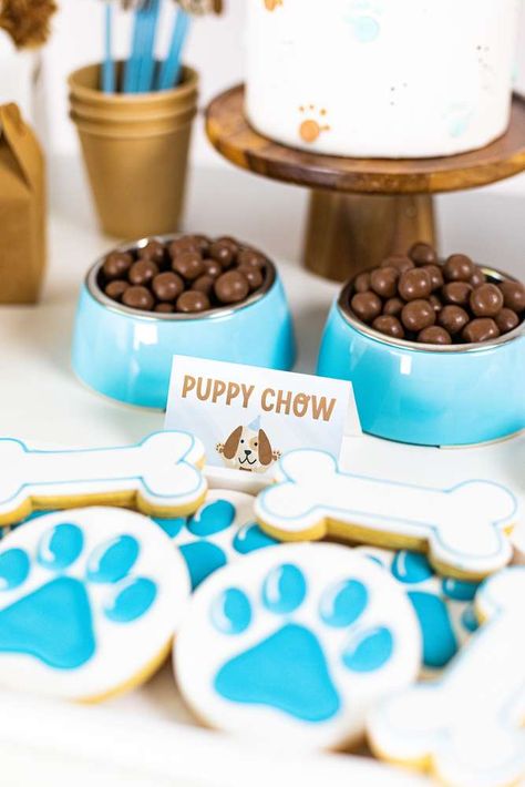 Dog Shower Party, Puppy Shower Ideas, Dog Bday Party Ideas, Dog 1st Birthday Party, Dog Themed Birthday Party Ideas, Adopt A Puppy Party, Dog Party Ideas, Dog Birthday Party Pets, Dog Birthday Party Ideas