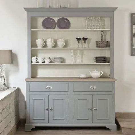 Free Standing Kitchen Units, Free Standing Kitchen Cabinets, Farmhouse Style Dining Room, Chic Kitchen Decor, Shabby Chic Kitchen Decor, Kitchen Design Diy, Dining Room Hutch, Kitchen Dresser, Freestanding Kitchen