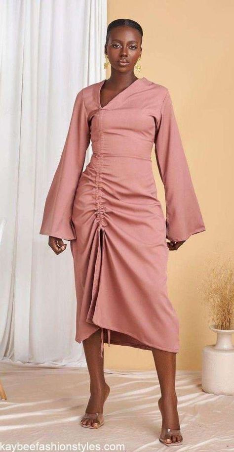 Duchess Fabric Dress Styles, Plain Material Styles For Ladies Gown, Corporate Tops For Ladies, Materials Styles For Ladies Gown, English Gowns For Ladies, Crepe Material Styles, Plain Material Gown Styles, Plain Material Styles For Ladies, English Material Gown Styles