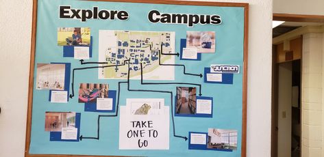 Explore campus, with campus maps and suggestions Campus Ministry Bulletin Board, Campus Ministry, Campus Map, Board Ideas, Bulletin Boards, Bulletin Board, Gallery Wall, This Is Us, Map