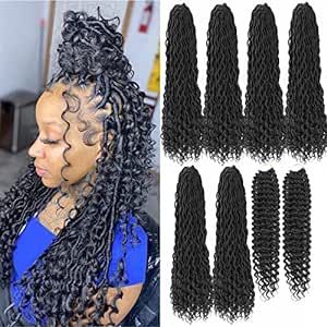 #braids #hairbraids #longbraids #braidedconrowhairstyles #goddessbraids #knotlessbraids #fulanibraids #aesthetichairstyles #bohobraids #6feedbraidshairstyle #africanhairbraidingstyles #hairstyles #crochethairstyles #boxbraids #boxbraidhairstyles #curledbob #blackwomen #jamaicanbounce #frenchcurl #goddess #crotchethair #supercurly #Bohemian #passiontwists #microlinks #microloop #protectivehairstyles #natural #naturalhairstyles #baddiehairstyles #shortlocs #locshairstyles #naturallocs #fluffylocs Wavy Crochet Hair, Bohemian Crochet Hair, Boho Faux Locs, Boho Goddess Locs, Wavy Crochet, Goddess Locs Crochet, Curly Crochet Braids, Boho Locs, Hair For Black Women