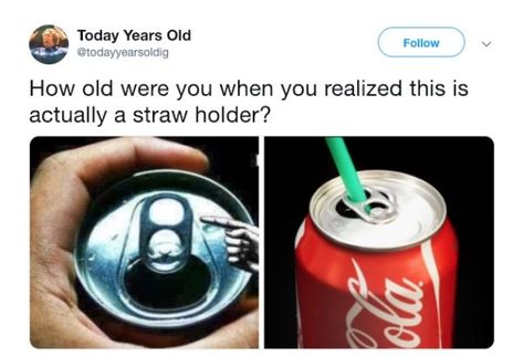 Today Years Old, You Just Realized, Straw Holder, Cool Facts, Not The Only One, General Knowledge Facts, How Old, Paper Crafts Diy Tutorials, When You Realize