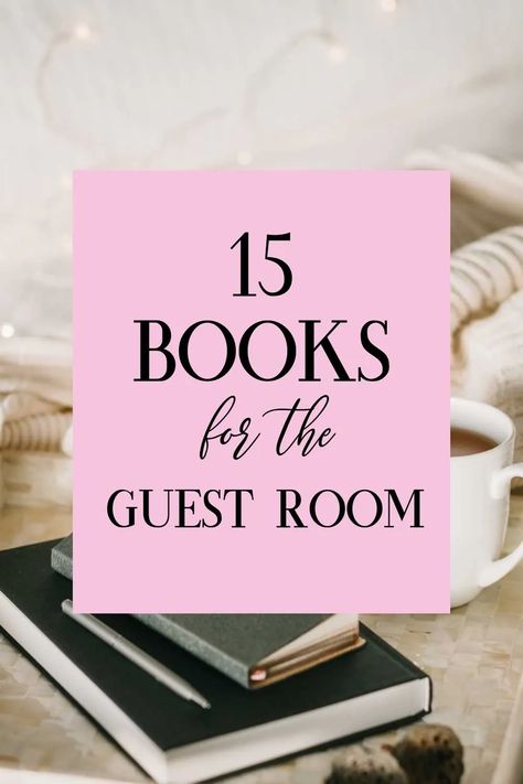 How to make the guest room welcoming. Books for the guest room. What to put in the guest room for overnight guests. Reading nook for the guest room. Guest Room Books, Guest Room Bookshelf, Guest Room Essentials Baskets, Guest Bedroom Essentials, Coastal Guest Room, Room Reading Nook, Guest Room Sign, Guest Room Furniture, Guest Room Essentials