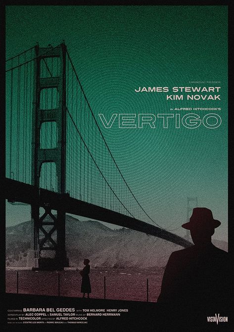 Vertigo (1958) [636 x 900] Vertigo Movie, Barbara Bel Geddes, Illustration Pop Art, French Movies, Cinema Art, Movie Magazine, Pop Art Illustration, Thriller Film, Modern Pop Art