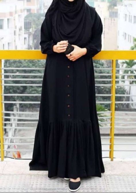 Burkha Designs Black Simple, Burkha Designs Muslim Women, Simple Burkha Designs, Burkha Designs Black, Stylish Abaya Designs, Burqa Design, Arabic Abaya, Burqa Designs, Burkha Designs