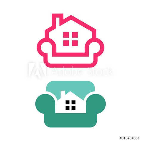 sofa logo couch symbol house icon - Buy this stock vector and explore similar vectors at Adobe Stock Sofa Logo, Couch Logo, House Icon, Home Icon, Logo Collection, Creative Logo, Cool Logo, Adobe Stock, Mood Boards