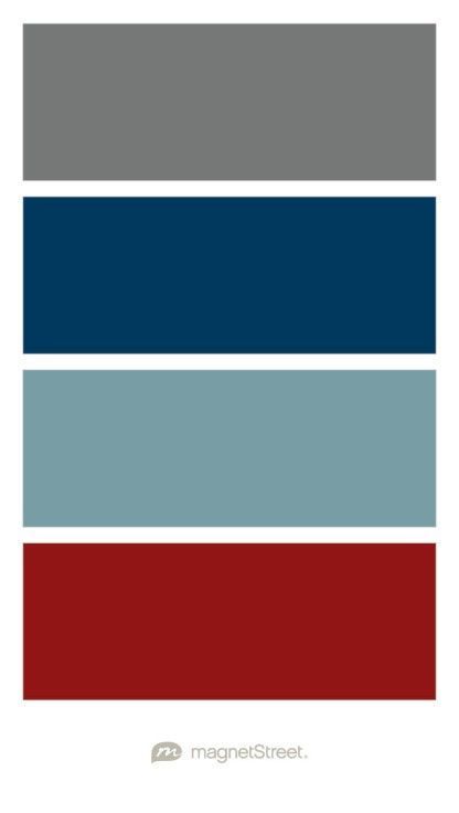 Navy Blue Complimentary Colors, Wedding Colors Peach, Wedding Blue Theme, Dusty Blue And Burgundy Wedding, Blue And Burgundy Wedding, Maroon Color Palette, Calendar Magnets, Burgundy Wedding Colors, Ivory Color Palette