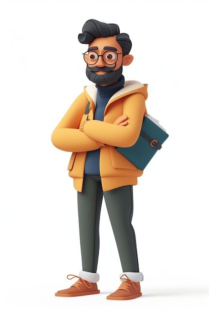 Professor Pictures, Professor Wallpaper Hd, Old Professor Character Design, Professor Character Design, Teacher Illustration Character, Professor Illustration, In 3d, Premium Photo, Pixar