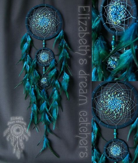 Dream catcher Aquamarine Dreamcatcher Blue dreamcatcher | Etsy Dreamcatcher Bedroom, Indian Mascot, Blue Dreamcatcher, Purple Dream Catcher, Atrapasueños Diy, Dream Catcher Patterns, Dream Catcher Tutorial, Dream Catcher Nursery, Old Wine Bottles