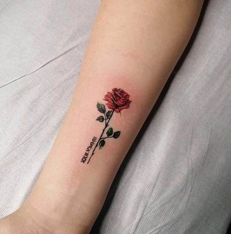 #tattoo, #tattoos, #inked, #tattooart, #tattooedwomen, #tattooedguys, #tattooinspiration, #tattooideas, #tattooworldwide, #tattoosociety, #InkLaughs, and #TattooFails​ Meaningful Rose Tattoos For Women, I Wish You Roses Tattoo, Red Tattoo Cover Up Ideas, Rose Tattoo No Stem, Rib Rose Tattoo, Small Red Rose Tattoo, Colored Rose Tattoo, Tattoo Rose Designs, Rose Flower Tattoo Designs