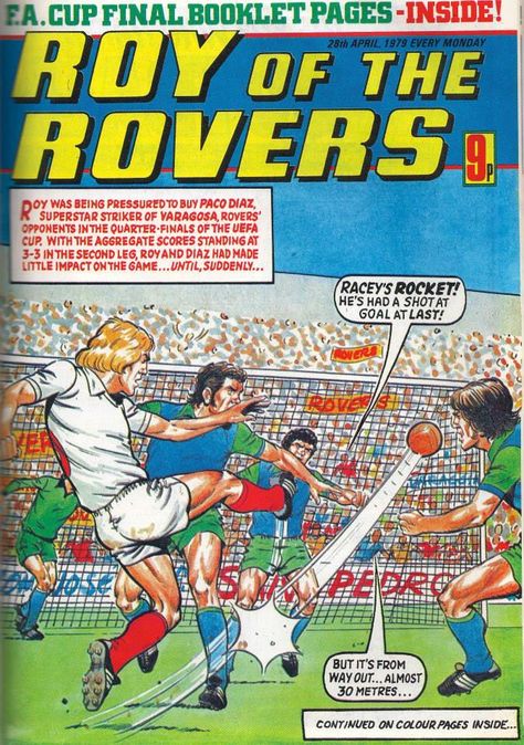 Roy of the Rovers, 28/04/79 Roy Of The Rovers, Football Magazine, 1980s Nostalgia, Million Pounds, Bee Pictures, Film Icon, Magazine Article, Summer Tour, Retro Comic