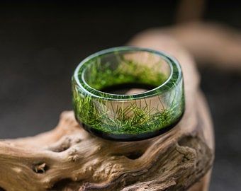 Jewelry made of wood and resin rings earrings от StoreGreenWood Epoxy Ring, Transparent Jewelry, Flower Resin Jewelry, Resin Rings, Edgy Jewelry, Unusual Rings, Epoxy Resin Wood, Nature Ring, Resin Ring