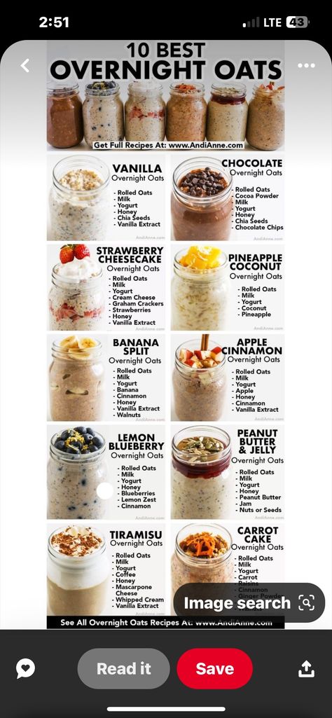 Overnight Oats With Milk, Vanilla Overnight Oats, Pineapple Cheesecake, Night Oats, Yogurt Milk, Lemon Butter, Cinnamon Vanilla, Honey And Cinnamon, Oat Milk