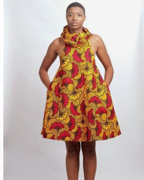 Image may contain: 1 person, standing Yellow Ankara Dress, Ankara Dress Style, Circular Dress, Yellow Ankara, Latest African Styles, Ankara Dress Styles, African Fashion Designers, Ankara Dresses, African Fashion Modern