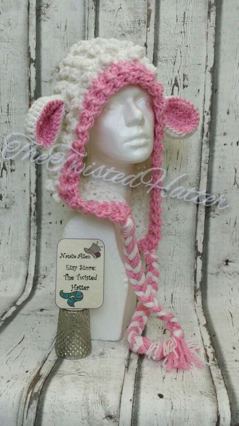 Crochet Hat Hood, Crochet Sheep Hat, Lamb Hat Crochet Pattern, Crochet Hood With Ears, Crochet Balaclava Bunny Ears, Lamb Crochet Hat, Bunny Ear Balaclava Crochet, Crochet Fantasy Hood, Crochet Animal Hats