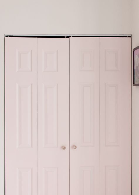 Behr Pastel Paint Colors, Pink Closet Doors, Pastel Paint Colors, Pink Closet, Painted Closet, Street House, Boho Room, Closet Doors, Door Color