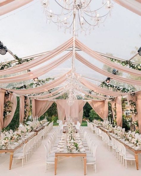 dreamy blush garden wedding decoration ideas Wedding Drapes, Majlis Perkahwinan, Rustic Wedding Decorations, Wedding Planning Timeline, Wedding Decor Ideas, Venue Decorations, Wedding Venue Decorations, Kraf Diy, Warm Fuzzies