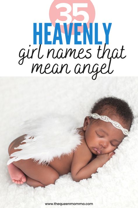 Parents expecting their little angel soon would desire a name that connotes all the heavenly, angelic characteristics associated with angels. To give your precious angel a name that lives up to the miracle of her being born, the following angelic names are perfect options to consider. #babynames #babygirlnames #namesforbabies #girlnames Names That Mean Heaven, Names That Mean Angel, Heavenly Names, Angels Names, Angelic Names, Angel Names, Swahili Names, Angel Baby Girl