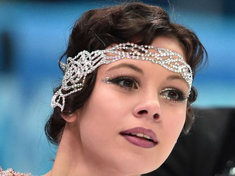 Elena Ilinykh, Russia Skater Makeup, Skating Hairstyles, Figure Skating Hair, Skater Hair, Competition Makeup, Short Hair Dos, Skating Competition, Weekend Inspiration, Competition Hair