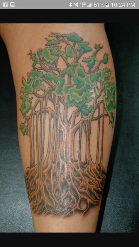 Indian Banyan tree Banyan Tree Tattoo Design, Banyan Tree Tattoo, India Tattoo, Tree Tattoo Meaning, Tree Tattoo Back, Tree Tattoo Men, Tree Tattoos, Tree Tattoo Designs, Banyan Tree