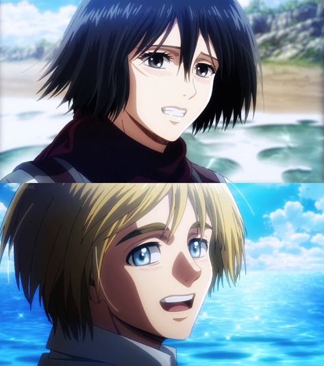 Mikasa, Armin Aot Screenshots, Armin Mikasa, Attack On Titan Mikasa, Mikasa Armin, Komaeda Nagito, Armin Arlert, Mikasa Ackerman, Nagito Komaeda, Attack On Titan Fanart