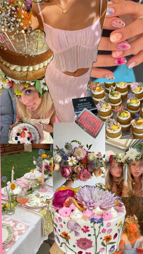 #birthdayparty #gardenparty#cake#cupcakes#pink#teenager#midsummar Garden Party Cakes, Hens Party Themes, Cupcakes Pink, Pink Party Theme, Flower Birthday Party, Hawaiian Birthday Party, Hawaiian Birthday, Party Trends, Garden Party Birthday