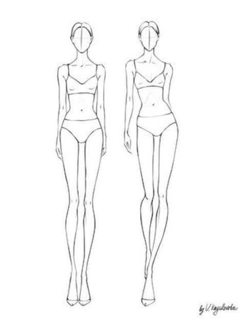 Body Without Face For Editing, Fashion Drawing Body Template, Fashion Body Reference, Woman Body Drawing Template, Body Shape Guide Drawing, Female Fashion Figure Template, Fashion Doll Drawing Base, Body Drawing Fashion Design, Manicans For Clothes Drawing