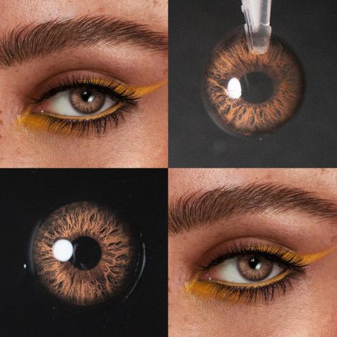 ‎ Hazel Contacts, Cool Contacts, Brown Contact Lenses, Lashes Tutorial, Colored Eye Contacts, Eye Contacts, Eye Contact Lenses, Coloured Contact Lenses, Lenses Color