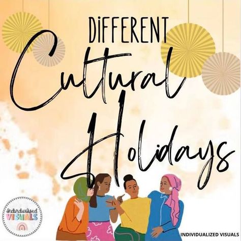 Teaching different cultural holidays to kids Inclusive Classroom, Diversity And Inclusion, Holiday Lessons, Inclusion Classroom, Teaching Special Education, Adapted Books, Special Education Students, Different Holidays, Literacy Activities