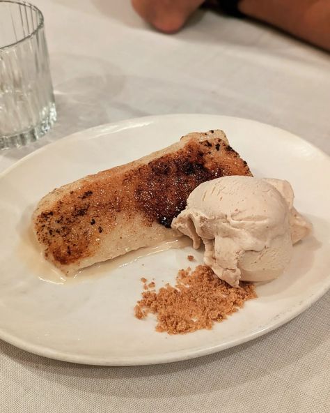 Torrija w/ nougat ice cream @casaorellana Ice Cream, Cream, Quick Saves