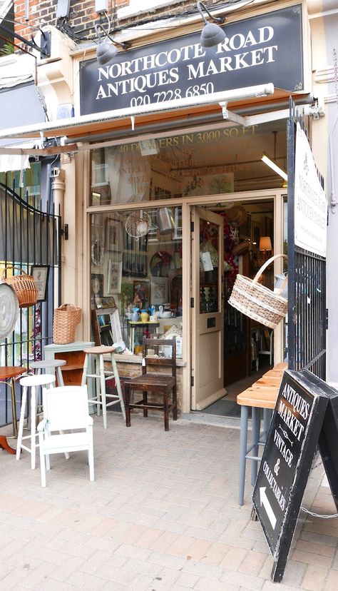 northcote road antiques market battersea, exterior London Shops, Brick Molding, Wooden Wardrobe, Ornate Mirror, Country Style Kitchen, Victorian Furniture, Antique Plates, Vintage Luggage, Wooden Chest