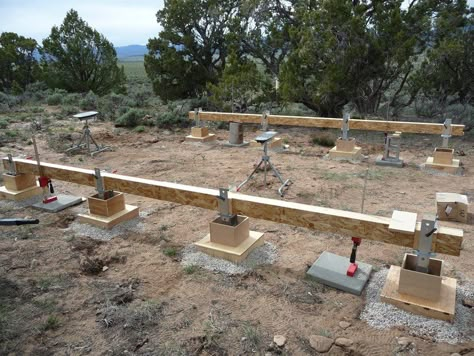 How To Build A Foundation For A House, Building Foundation Construction, Pier And Beam Foundation Diy, Cabin Foundation, Raft Foundation, Pile Foundation Construction, Pier And Beam Foundation, Architecture Renovation, Shed Floor