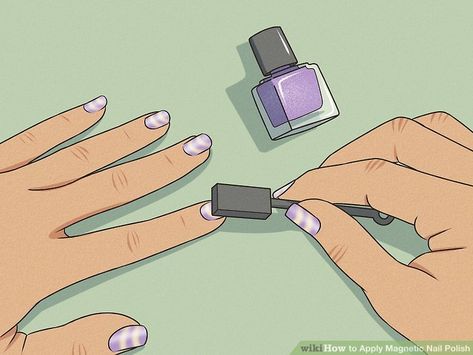 How to Apply Magnetic Nail Polish: 10 Steps (with Pictures) How To Magnetic Nail Polish, Magnetized Nails, How To Use Magnetic Nail Polish, Iron Filings, Magnetic Gel Polish, Magnetic Polish, Diy Magnets, Magnetic Nail Polish, Ten Nails