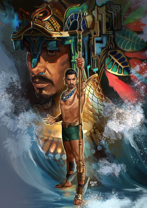 Namor Black Panther, Namor Marvel, Namor Mckenzie, Uzuri Art, Film Marvel, Marvel Fanart, Black Panther Art, Univers Dc, Marvel Artwork