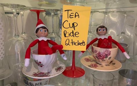 Elf Shelf, Spilled Coffee, Shelf Ideas, The Elf, Elf On The Shelf, Tea Cup, Floating Shelves, Elf, Tea Cups