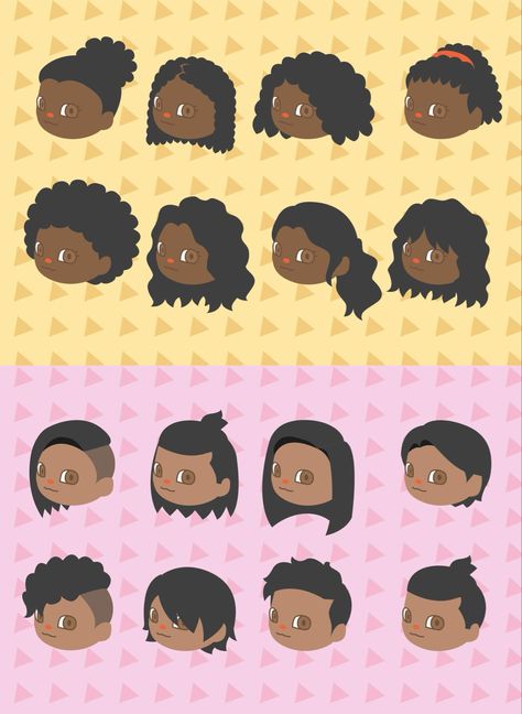 Animal Crossing Hairstyles, Animal Crossing Hair, Motif Acnl, Animal Crossing 3ds, Animal Crossing Funny, Animal Crossing Fan Art, Animal Crossing Memes, Animal Crossing Guide, Animal Crossing Wild World