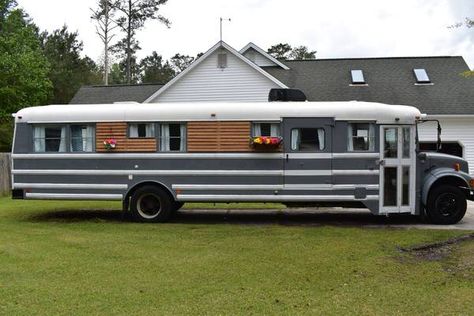 Small Campers For Sale, Skoolie For Sale, Bus Conversion For Sale, Bus Remodel, Bus Motorhome, School Bus Camper, School Bus House, Converted School Bus, Camper Design