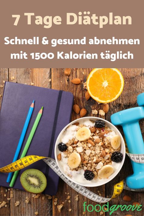 Mit diesem 7-Tage Diätplan mit 1500 Kalorien täglich kannst du auf sanfte Weise in einer Woche gesund & schnell abnehmen Best Detox Foods, Perfect Health Diet, Weight Watchers Soup Recipes, Weight Watchers Dinner Recipes, Best Diet Plan, Eat Smart, Detox Recipes, Detox Diet, Health Diet