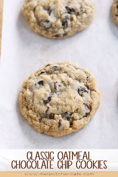 There’s nothing quite as delicious as soft and chewy, old-fashioned oatmeal chocolate chip cookies! This simple, easy recipe is my tried-and-true favorite! Southern Living Oatmeal Chocolate Chip Cookies, Lactation Cookie, Cookies Oatmeal, Chocolate Chip Oatmeal Cookies, Oatmeal Chocolate Chip Cookie Recipe, Delicious Oatmeal, Old Fashioned Oatmeal, Cooking Party, Coconut Dessert