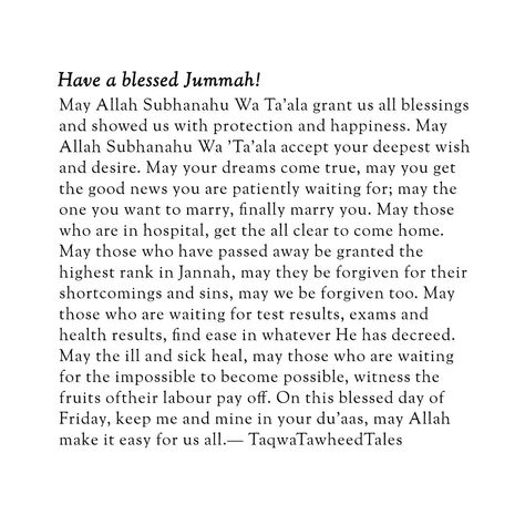 Ramadan Friday reminder •Recite abundant Dhikr (remembrance of Allah). • Recite Surah Kahf •Attend the Friday congregational prayer (Jummah Salah). •Reflect on the significance of Ramadan and renew intentions. •Share knowledge or reminders about Ramadan with family and friends. •Perform voluntary prayers (Sunnah) before or after •Jummah Salah.Seek forgiveness for oneself and for others. •Take time for self-reflection. •Engage in acts of kindness and service to others. May the light of Jumma... Ramadan Friday, Jannah Instagram, Friday Reminder, Surah Kahf, Islam Knowledge, Dua Islam, About Ramadan, Islam Beliefs, Muslim Book