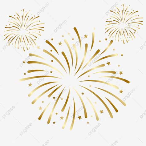 Fireworks Vector, Gold Fireworks, New Year Symbols, Fireworks Background, Gold Clipart, New Year Fireworks, Gold Poster, New Years Poster, Year Of The Pig