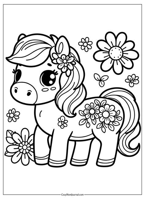 Pretty Coloring Pages, Horse Coloring Pages, Kids Zone, Colouring Printables, Animal Embroidery, Cartoon Coloring Pages, Halloween Coloring Pages, Horse Coloring, Cute Coloring Pages