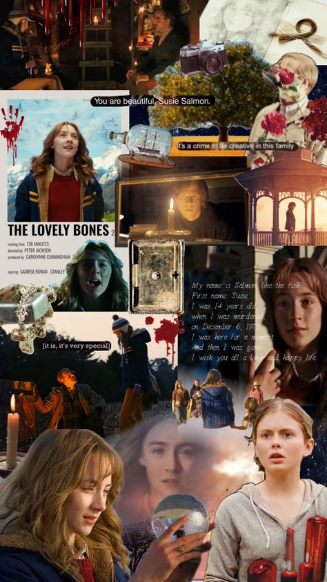 #thelovelybones #stanleytucci #movies #favorite #emotional #aesthetic #collageart #pinterest #shufflefyp #slay #books The Lovely Bones Aesthetic, Bones Aesthetic, Susie Salmon, Lovely Bones, The Lovely Bones, Stanley Tucci, Film Inspiration, You Are Beautiful, Happy Life