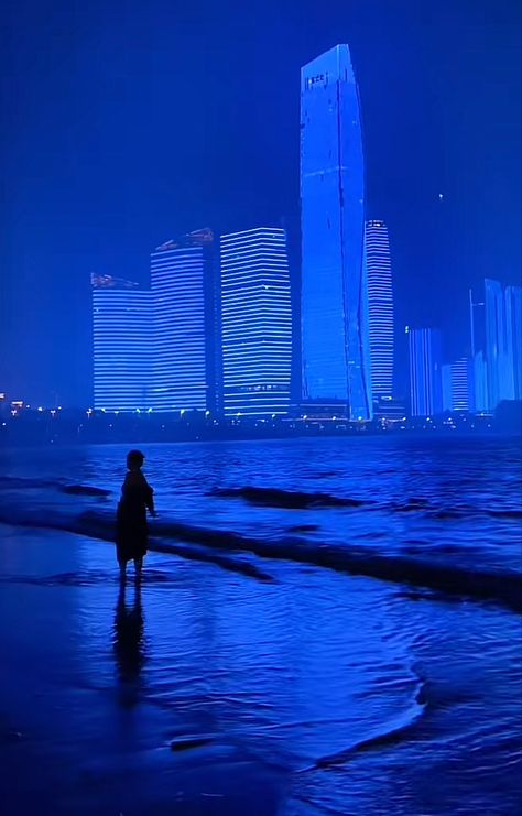 Cyberwave Aesthetic, Blue Future Aesthetic, Cybercore City, Blue City Aesthetic, Blue Rain Aesthetic, Blue Hospital, Electric Blue Aesthetic, Otherworldly Aesthetic, Blue Vaporwave Aesthetic