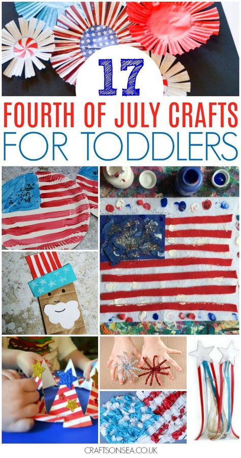 4th of july crafts for toddlers simple preschool #4thofjuly #fourthofjuly #toddler #kidscraft #preschool July Crafts For Toddlers, July Crafts For Kids, Fourth Of July Crafts, 4th Of July Crafts, American Flag Crafts, Fourth Of July Crafts For Kids, July Activities, Patriotic Kids, America Theme