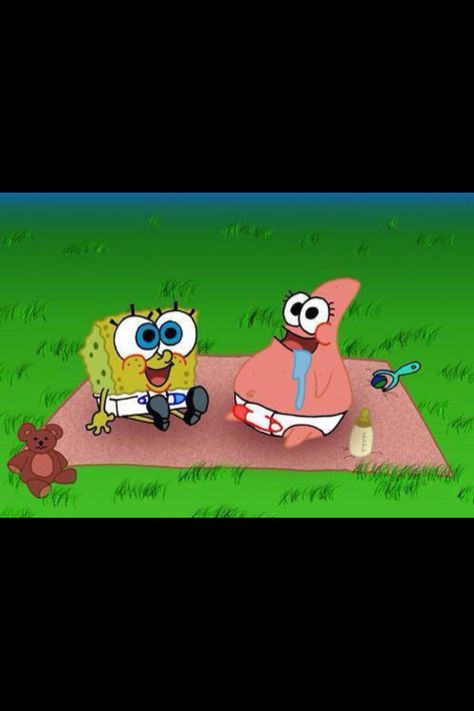 Spongbob and patrick as babies Spongebob And Patrick, Cartoon Characters