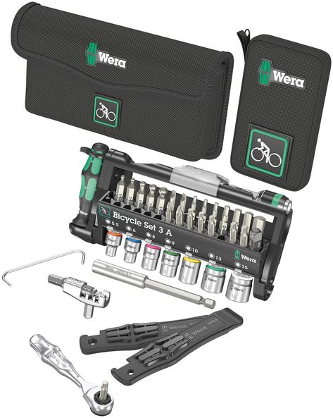 PRICES MAY VARY. Compact 38-piece bike tool set in a pouch for the workshop and on tour With a small soft pouch to take individual tools with you Including chain riveter and chain fastener with exchangeable rivet pin for opening and closing bicycle chains. Suitable for single-speed chains up to 12-speed Tools for the most popular screw profiles on road bikes, mountain bikes and e-bikes Including two tyre levers with additional functions Bicycle Chains, Bicycle Tools, Tool Box Organization, Tool Roll, Bike Tools, Tool Pouch, Cordless Power Tools, Tool Kits, Shirt Pocket