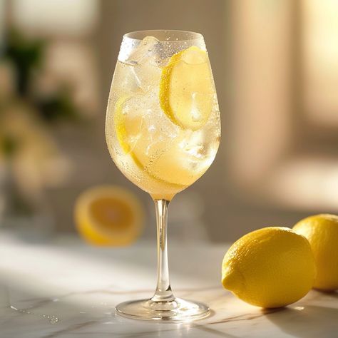 Refreshing Cîroc Limonata Spritz Recipe (Cîroc Limonata Vodka Cocktail) Ciroc Limonata Recipe, Chamoy Margarita Recipe, Prosecco Pairing, Lemon Spritz, Soju Cocktail, Spritz Drink, Limoncello Spritz, Mango Cocktail, Lemon Soda