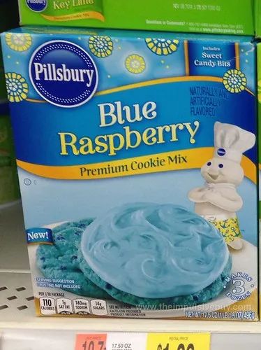 Pillsbury Blue Raspberry Cookie Mix Sweet Sushi, Raspberry Frosting, Disney Frozen Birthday Party, Raspberry Cookies, Disney Frozen Birthday, Blue Cookies, Raspberry Cake, Baking Mixes, Frozen Birthday Party